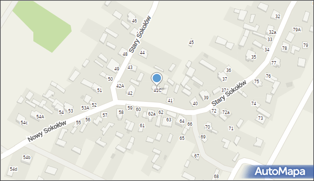 Stary Sokołów, Stary Sokołów, 41C, mapa Stary Sokołów
