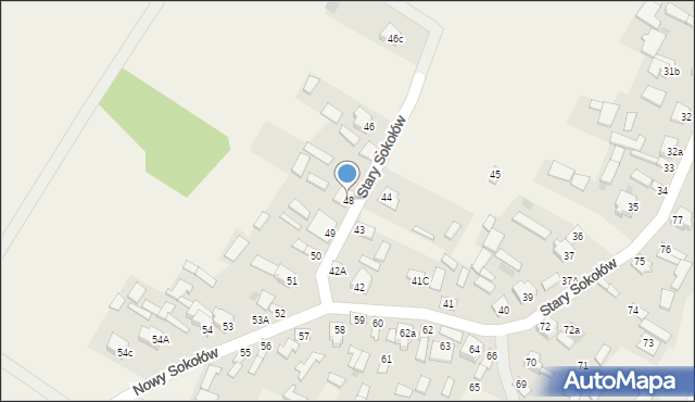 Stary Sokołów, Stary Sokołów, 48, mapa Stary Sokołów