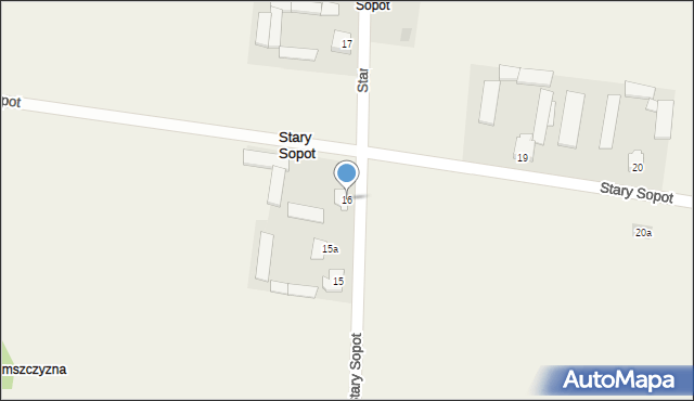 Stary Sopot, Stary Sopot, 16, mapa Stary Sopot