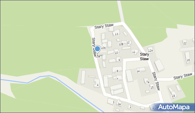 Stary Staw, Stary Staw, 10a, mapa Stary Staw
