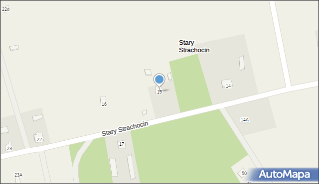 Stary Strachocin, Stary Strachocin, 15, mapa Stary Strachocin