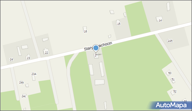 Stary Strachocin, Stary Strachocin, 17, mapa Stary Strachocin