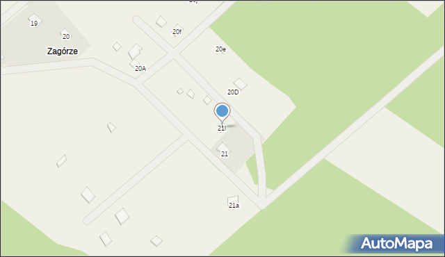 Stary Strachocin, Stary Strachocin, 21l, mapa Stary Strachocin