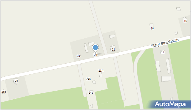 Stary Strachocin, Stary Strachocin, 23, mapa Stary Strachocin