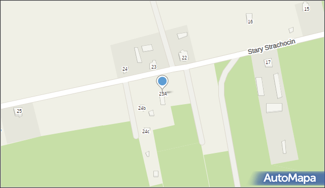 Stary Strachocin, Stary Strachocin, 23A, mapa Stary Strachocin
