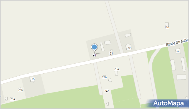 Stary Strachocin, Stary Strachocin, 24, mapa Stary Strachocin