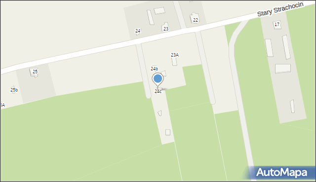 Stary Strachocin, Stary Strachocin, 24c, mapa Stary Strachocin