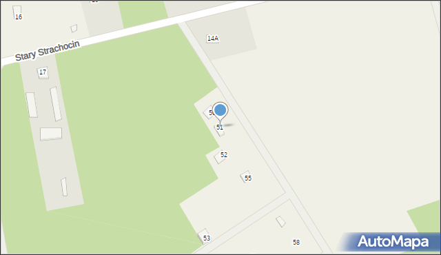 Stary Strachocin, Stary Strachocin, 51, mapa Stary Strachocin