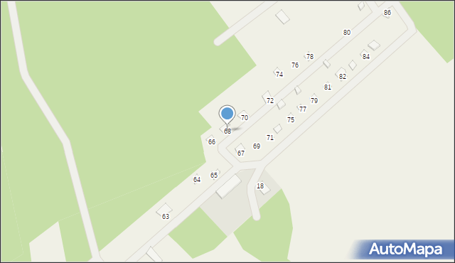 Stary Strachocin, Stary Strachocin, 68, mapa Stary Strachocin