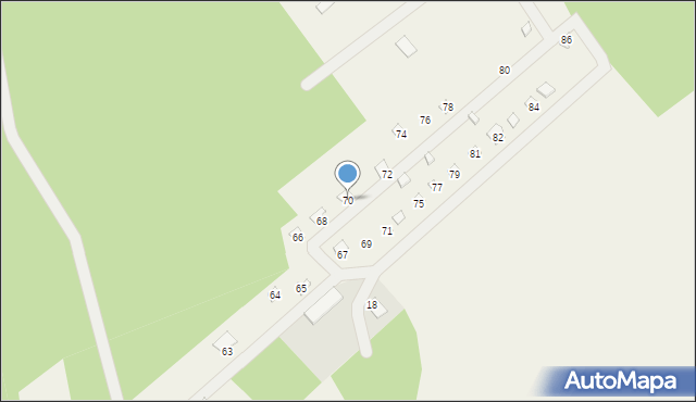 Stary Strachocin, Stary Strachocin, 70, mapa Stary Strachocin