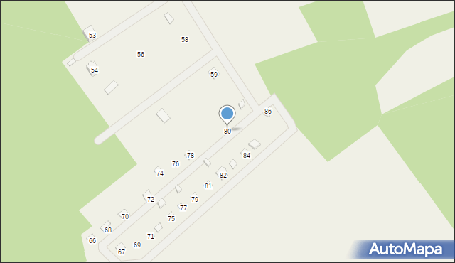 Stary Strachocin, Stary Strachocin, 80, mapa Stary Strachocin