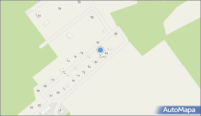 Stary Strachocin, Stary Strachocin, 83, mapa Stary Strachocin