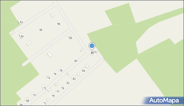Stary Strachocin, Stary Strachocin, 86, mapa Stary Strachocin