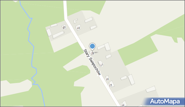 Stary Świętochów, Stary Świętochów, 18, mapa Stary Świętochów