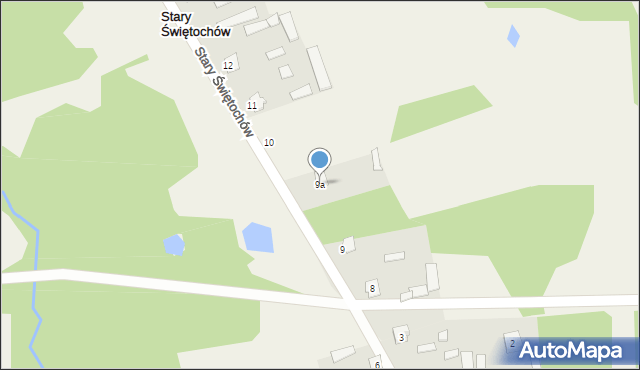 Stary Świętochów, Stary Świętochów, 9a, mapa Stary Świętochów