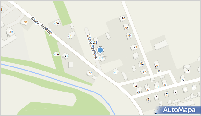 Stary Szelków, Stary Szelków, 101, mapa Stary Szelków