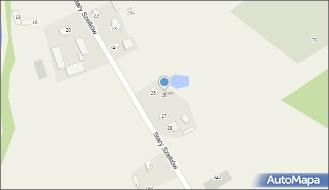 Stary Szelków, Stary Szelków, 26, mapa Stary Szelków