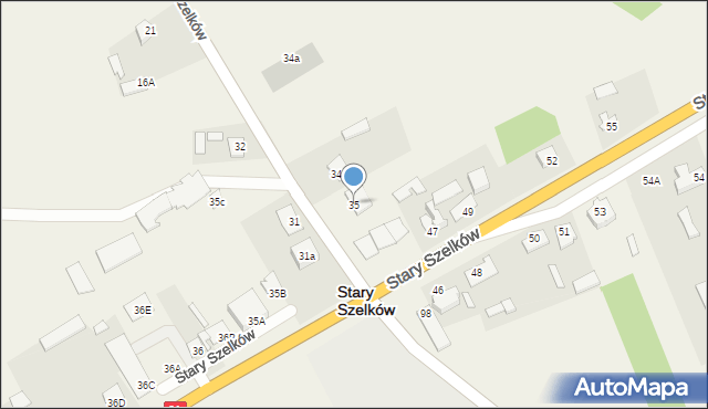 Stary Szelków, Stary Szelków, 35, mapa Stary Szelków