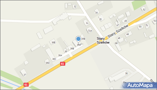 Stary Szelków, Stary Szelków, 35A, mapa Stary Szelków