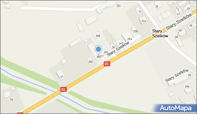 Stary Szelków, Stary Szelków, 36C, mapa Stary Szelków