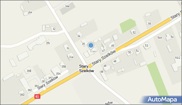 Stary Szelków, Stary Szelków, 45, mapa Stary Szelków