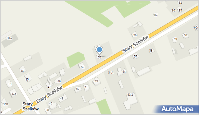 Stary Szelków, Stary Szelków, 55, mapa Stary Szelków
