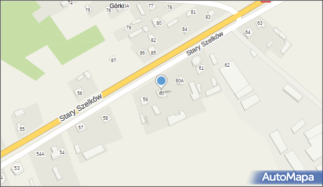 Stary Szelków, Stary Szelków, 60, mapa Stary Szelków