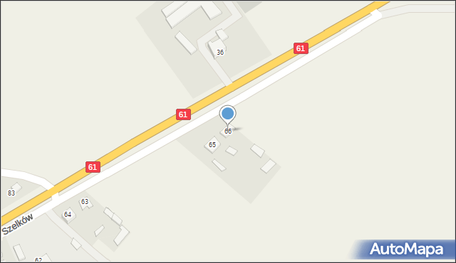 Stary Szelków, Stary Szelków, 66, mapa Stary Szelków