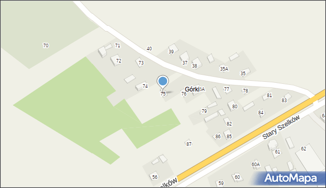 Stary Szelków, Stary Szelków, 75, mapa Stary Szelków
