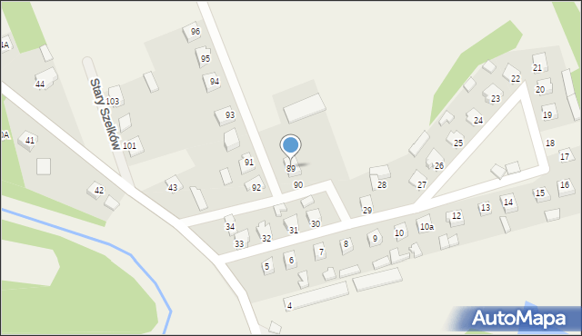 Stary Szelków, Stary Szelków, 89, mapa Stary Szelków