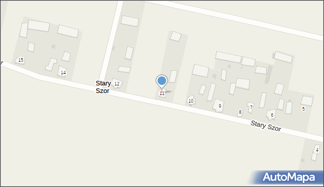 Stary Szor, Stary Szor, 11, mapa Stary Szor