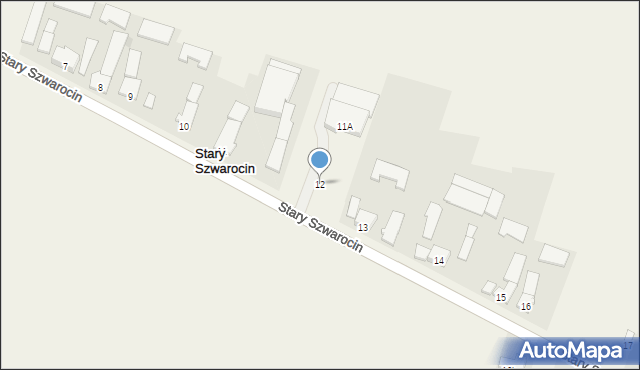 Stary Szwarocin, Stary Szwarocin, 12, mapa Stary Szwarocin