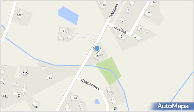 Stary Tomyśl, Stary Tomyśl, 1d, mapa Stary Tomyśl