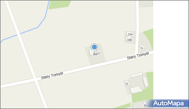 Stary Tomyśl, Stary Tomyśl, 30d, mapa Stary Tomyśl