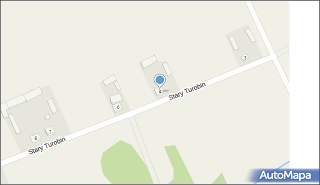 Stary Turobin, Stary Turobin, 4, mapa Stary Turobin