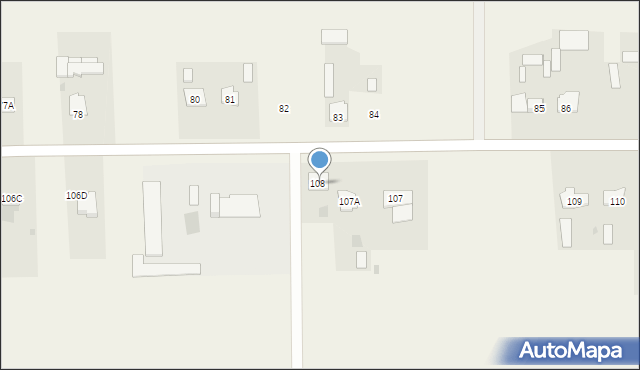 Stary Uścimów, Stary Uścimów, 108A, mapa Stary Uścimów