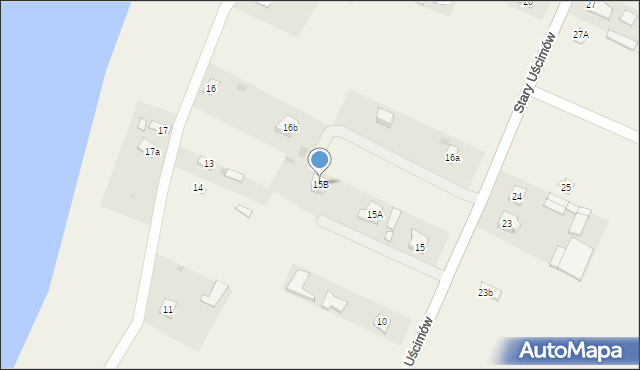Stary Uścimów, Stary Uścimów, 15B, mapa Stary Uścimów