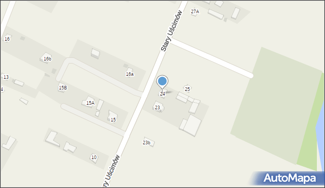 Stary Uścimów, Stary Uścimów, 24, mapa Stary Uścimów