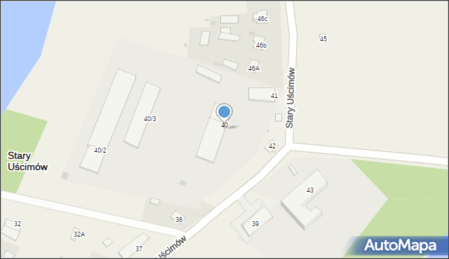 Stary Uścimów, Stary Uścimów, 40/1, mapa Stary Uścimów