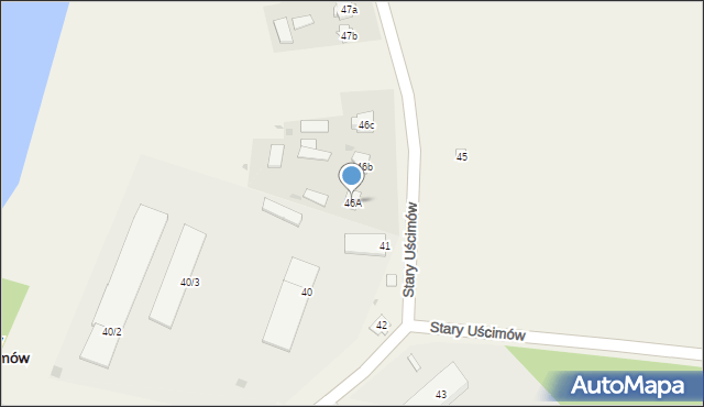 Stary Uścimów, Stary Uścimów, 46A, mapa Stary Uścimów
