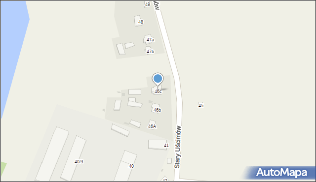 Stary Uścimów, Stary Uścimów, 46c, mapa Stary Uścimów