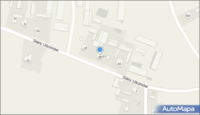 Stary Uścimów, Stary Uścimów, 66, mapa Stary Uścimów