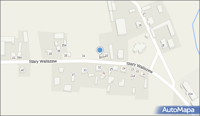 Stary Waliszew, Stary Waliszew, 30, mapa Stary Waliszew