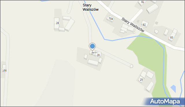 Stary Waliszów, Stary Waliszów, 27, mapa Stary Waliszów