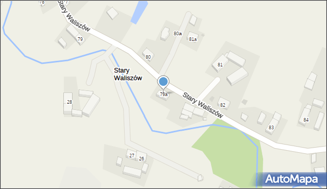 Stary Waliszów, Stary Waliszów, 79a, mapa Stary Waliszów