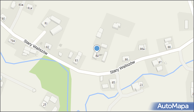 Stary Waliszów, Stary Waliszów, 84, mapa Stary Waliszów