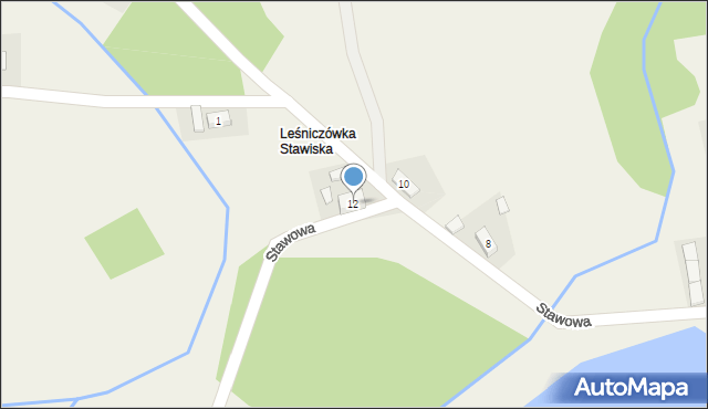 Stary Węgliniec, Stawowa, 12, mapa Stary Węgliniec