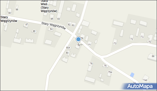 Stary Węgrzynów, Stary Węgrzynów, 79, mapa Stary Węgrzynów