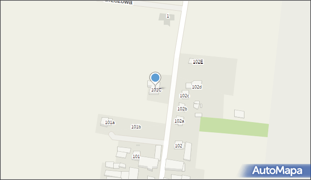 Stary Widzim, Stary Widzim, 101C, mapa Stary Widzim