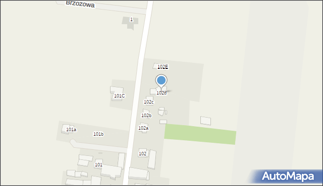 Stary Widzim, Stary Widzim, 102d, mapa Stary Widzim